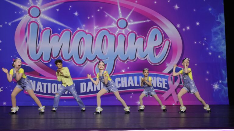 Born Dance Academy competitive team on stage at Imagine National Dance Challenge